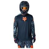 FOX Youth Ranger Long Sleeve Jersey Image Print - Arctic Blue