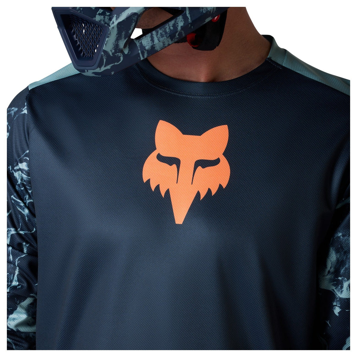 FOX Youth Ranger Long Sleeve Jersey Image Print - Arctic Blue