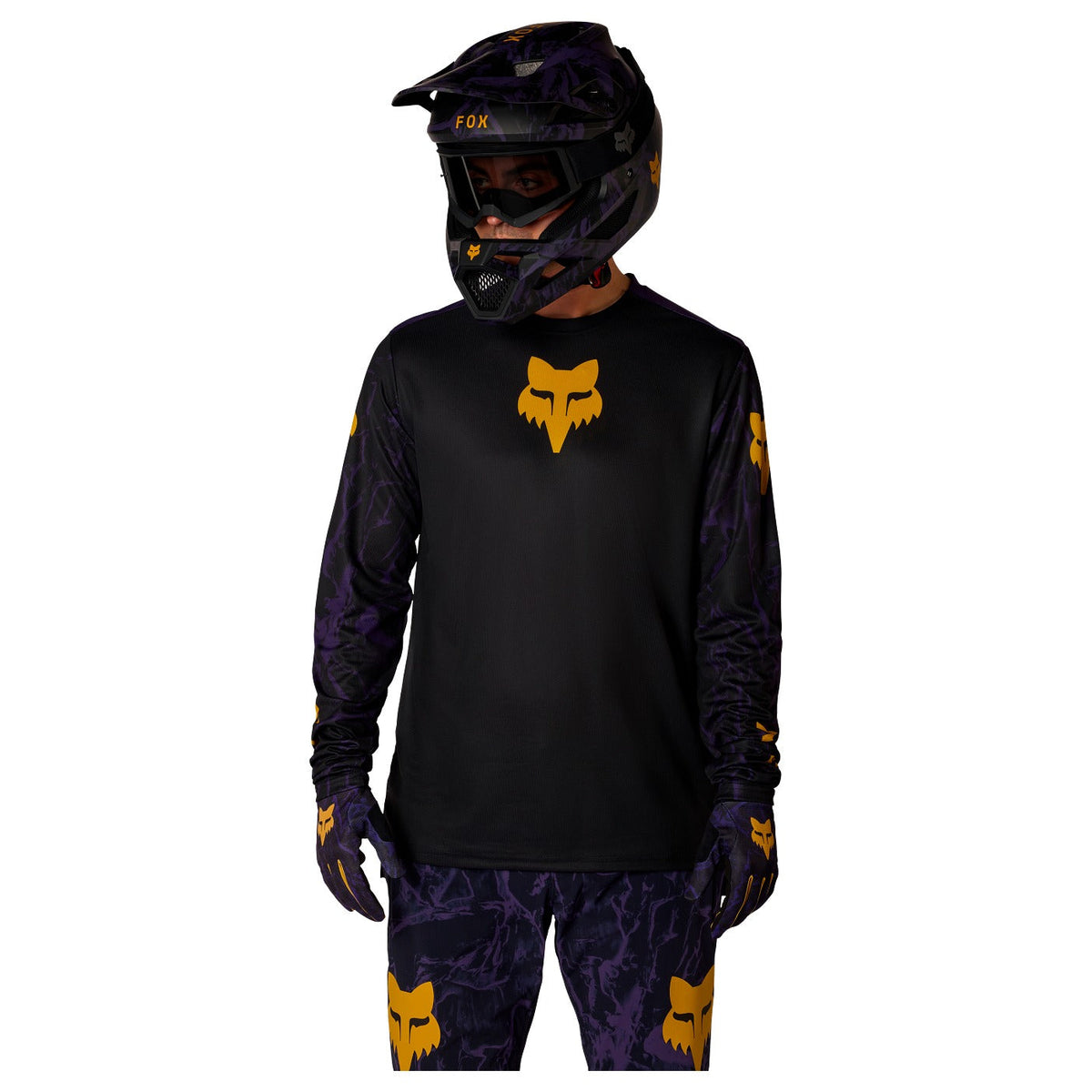 FOX Youth Ranger Long Sleeve Jersey Image Print - Plum Purple