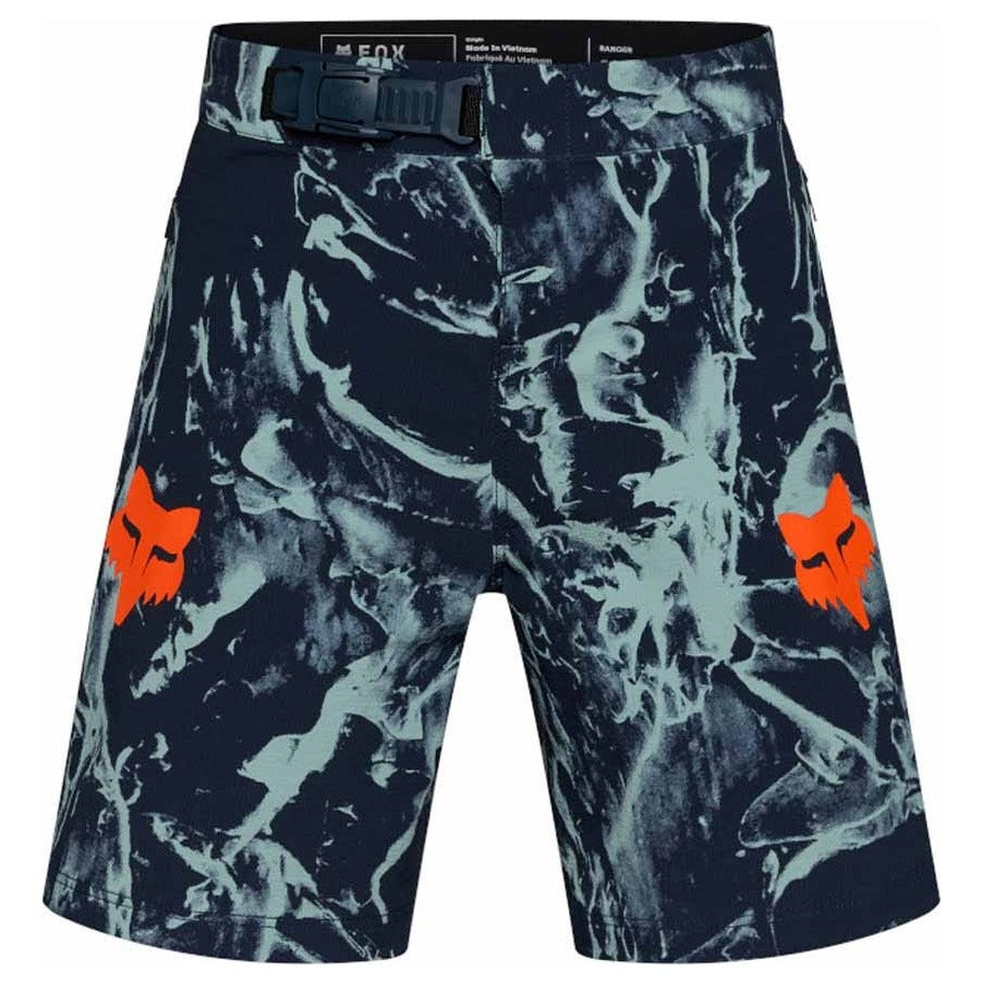 FOX Youth Ranger Short Image Print - Arctic Blue