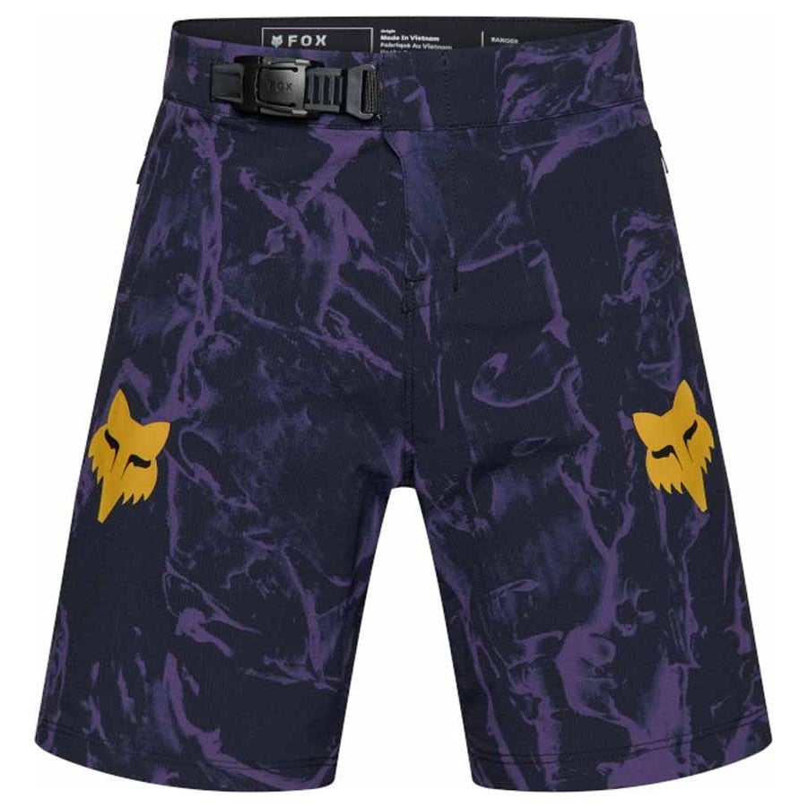 FOX Youth Ranger Short Image Print - Plum Purple