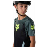FOX Youth Ranger Short Sleeve Jersey Foundry - Sage Green