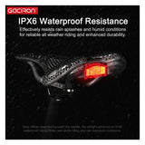 Gaciron Lotus PE-265 Long Nose 3D Printed Carbon Saddle with Smart Tail Light