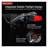 Gaciron Lotus PE-265 Long Nose 3D Printed Carbon Saddle with Smart Tail Light