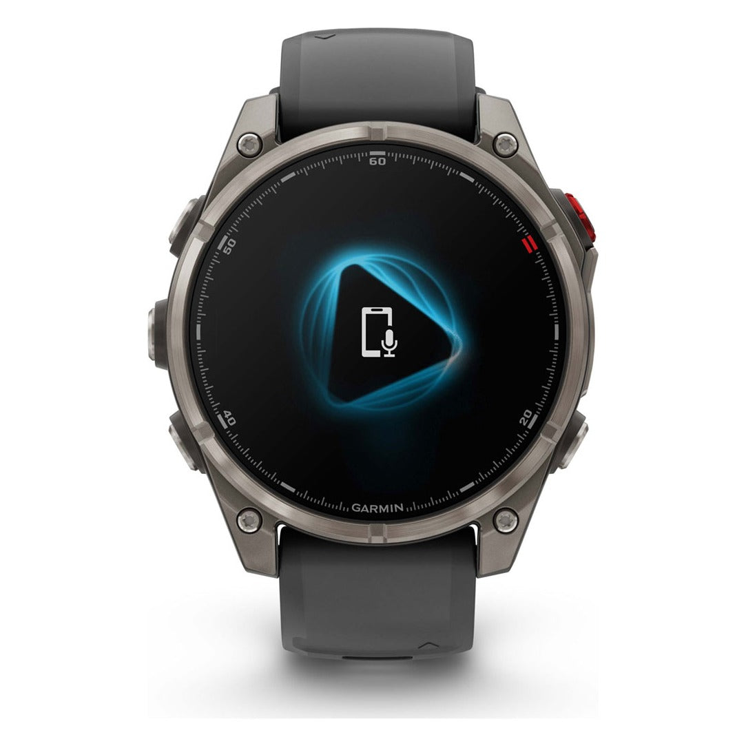 Garmin fenix 8 Pro 47mm AMOLED Sapphire Smartwatch - Titanium with Graphite/Black Band