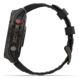 Garmin fenix 8 Pro 51mm AMOLED Sapphire Smartwatch - Carbon Grey DLC Titanium with Black/Pebble Grey Band