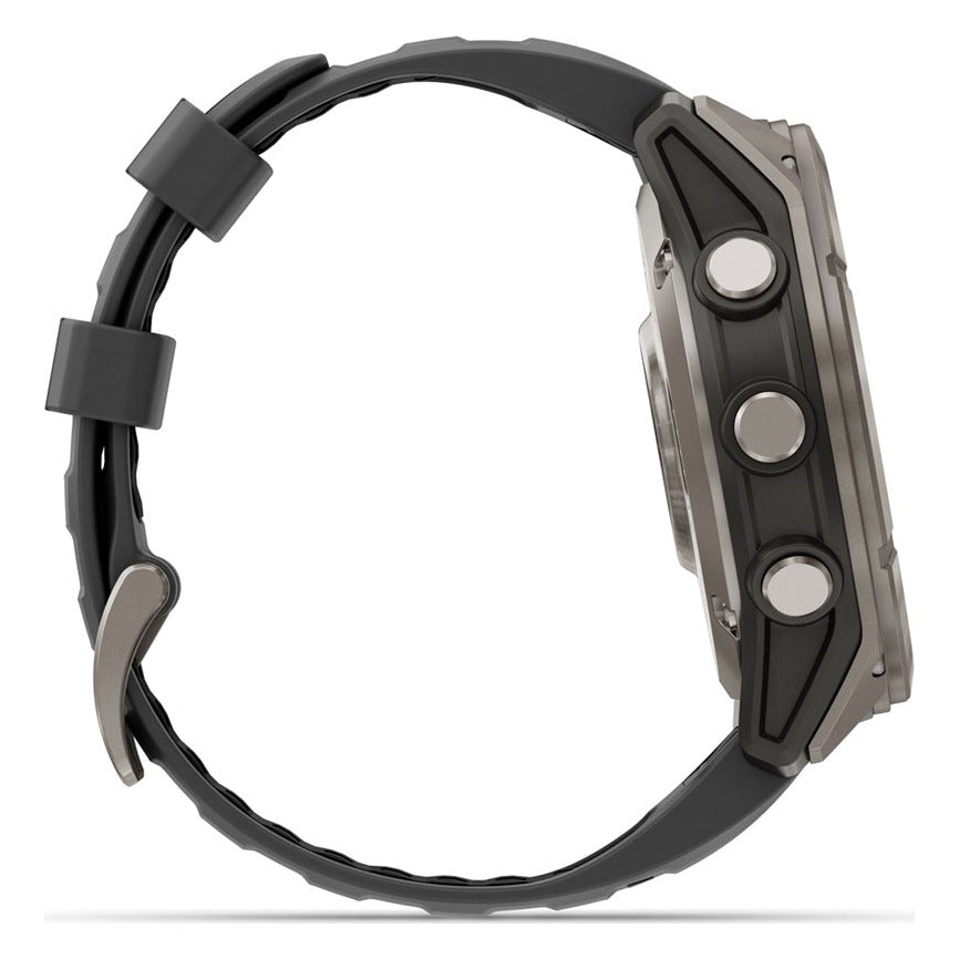Garmin fenix 8 Pro 51mm AMOLED Sapphire Smartwatch - Titanium with Graphite/Black Band