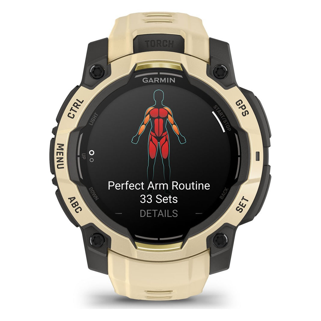 Garmin Instinct 3 45mm AMOLED Smartwatch - Citrine