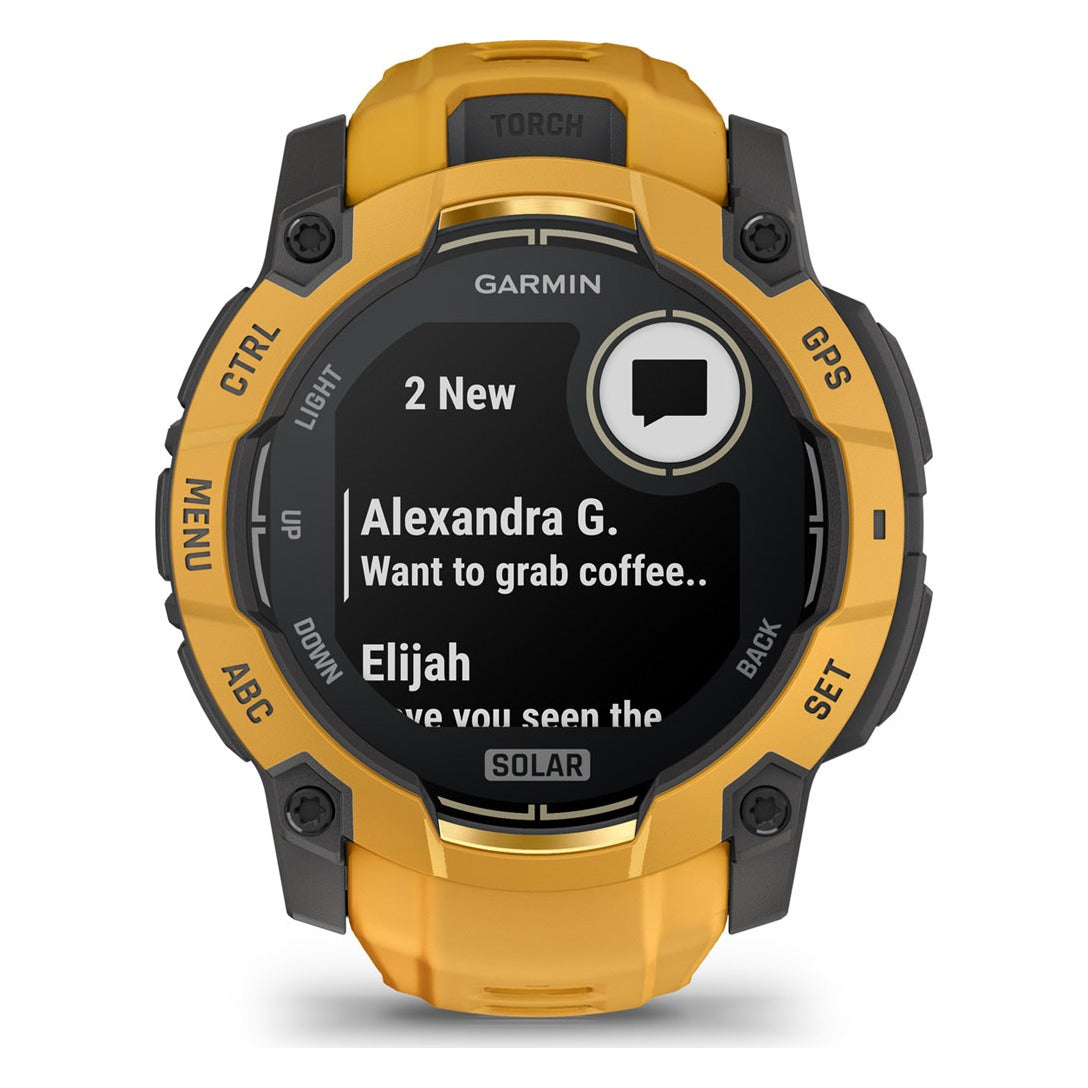 Garmin Instinct 3 50mm Solar Smartwatch - Sunburst