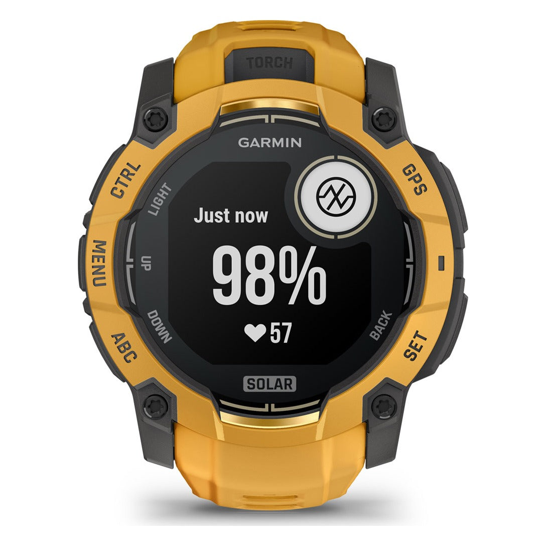 Garmin Instinct 3 50mm Solar Smartwatch - Sunburst