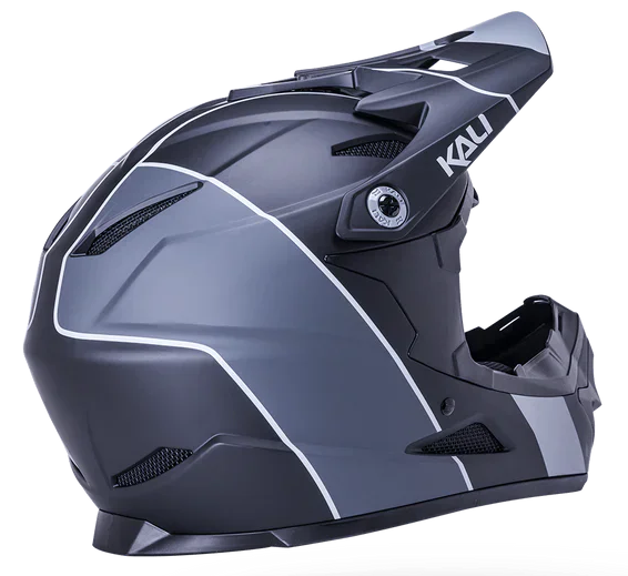 Kali Zoka Stripe Matte Black/Grey Helmet
