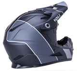 Kali Zoka Stripe Matte Black/Grey Helmet