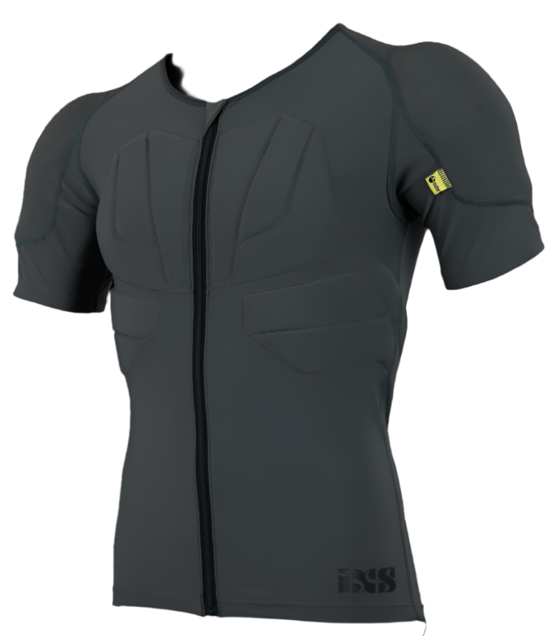 iXS Carve Upper Body Protective Jersey Grey Front