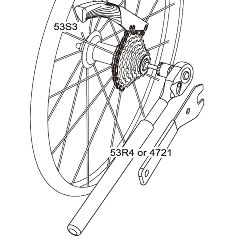 Icetoolz Cassette Lockring Tool with 0.6mm Guide Pin