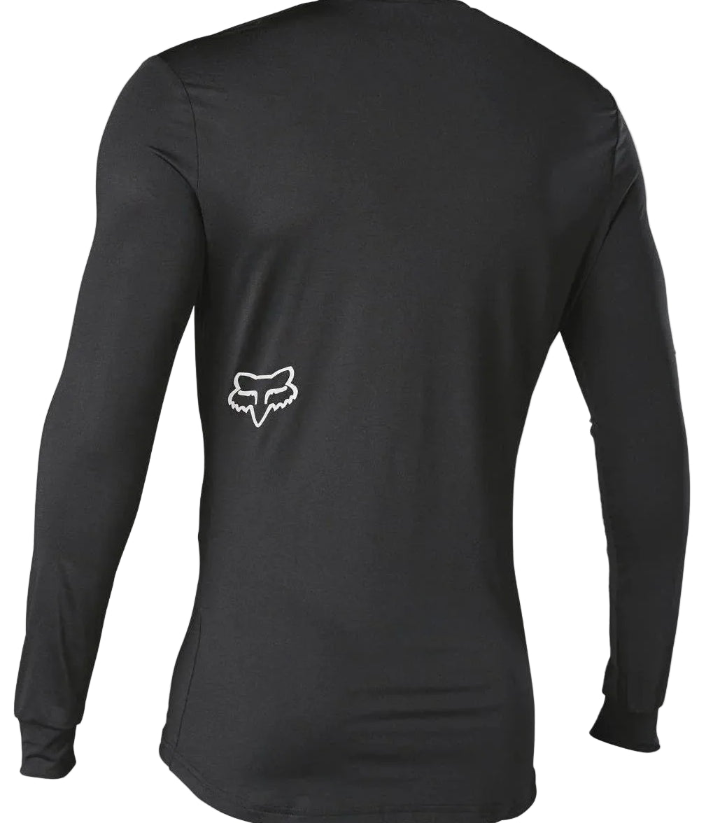Fox TECBASE Long Sleeve SHIRT Black BACK 