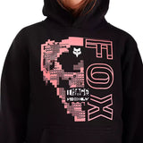 Fox Youth Image Skull Fleece Pullover Black DETAILS