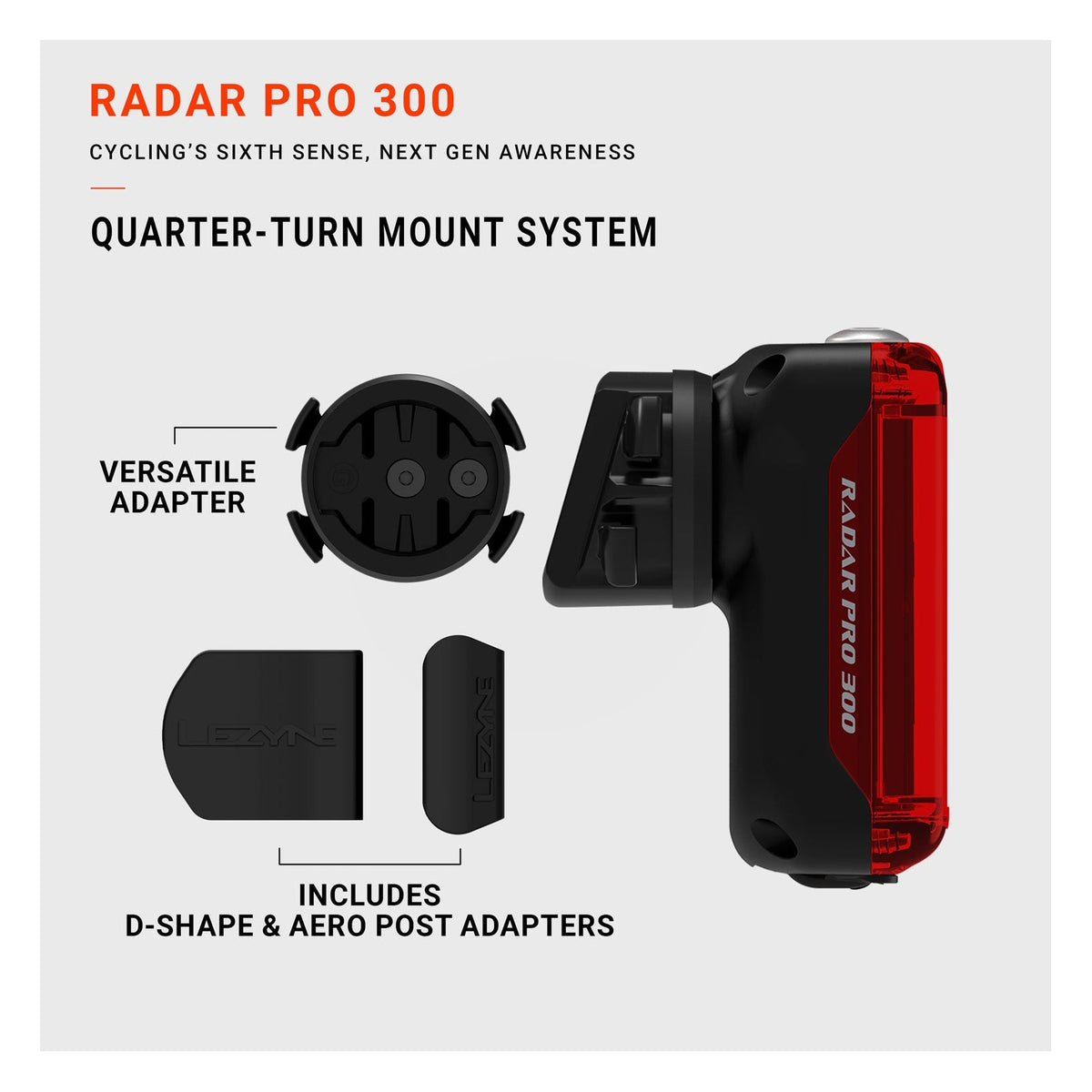 Lezyne Radar Pro 300 Rear Light