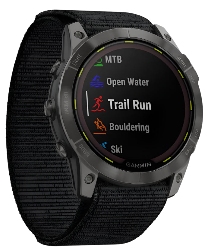 Garmin Enduro 2 – Carbon Grey DLC Titanium with Black UltraFit Nylon Strap