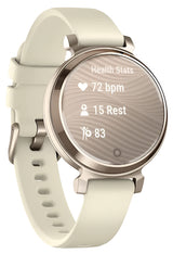 Garmin Lily 2, Cream Gold with Coconut Silicone Band
