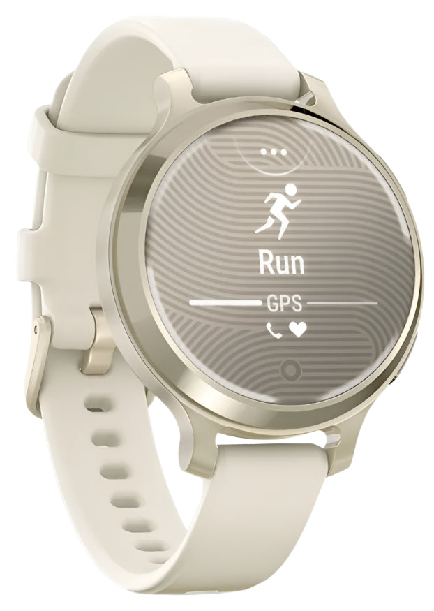 Garmin Lily 2 Active, Lunar Gold with Bone Silicone Band