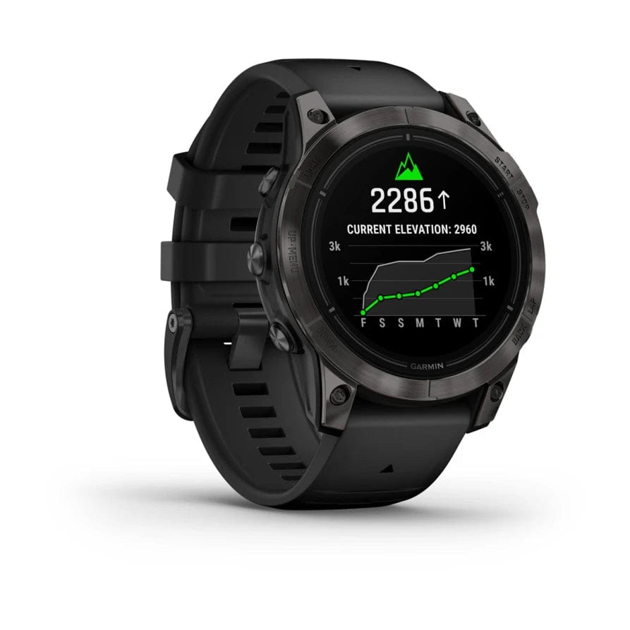 Garmin epix Pro (Gen 2) Pro/Sapphire Ed 47mm Crbn Grey DLC Ti w/ Blk Band