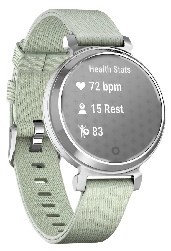 Garmin Lily 2 Classic, Silver with Sage Grey Fabric Band