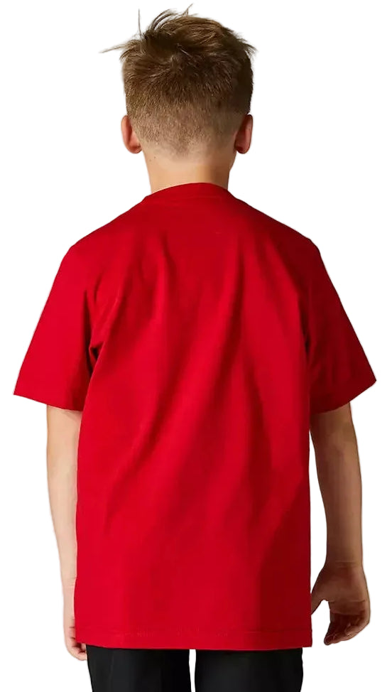 Fox YOUTH KARRERA HEAD Flame Red BACK FACING MODEL
