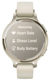 Garmin Lily 2 Active, Lunar Gold with Bone Silicone Band