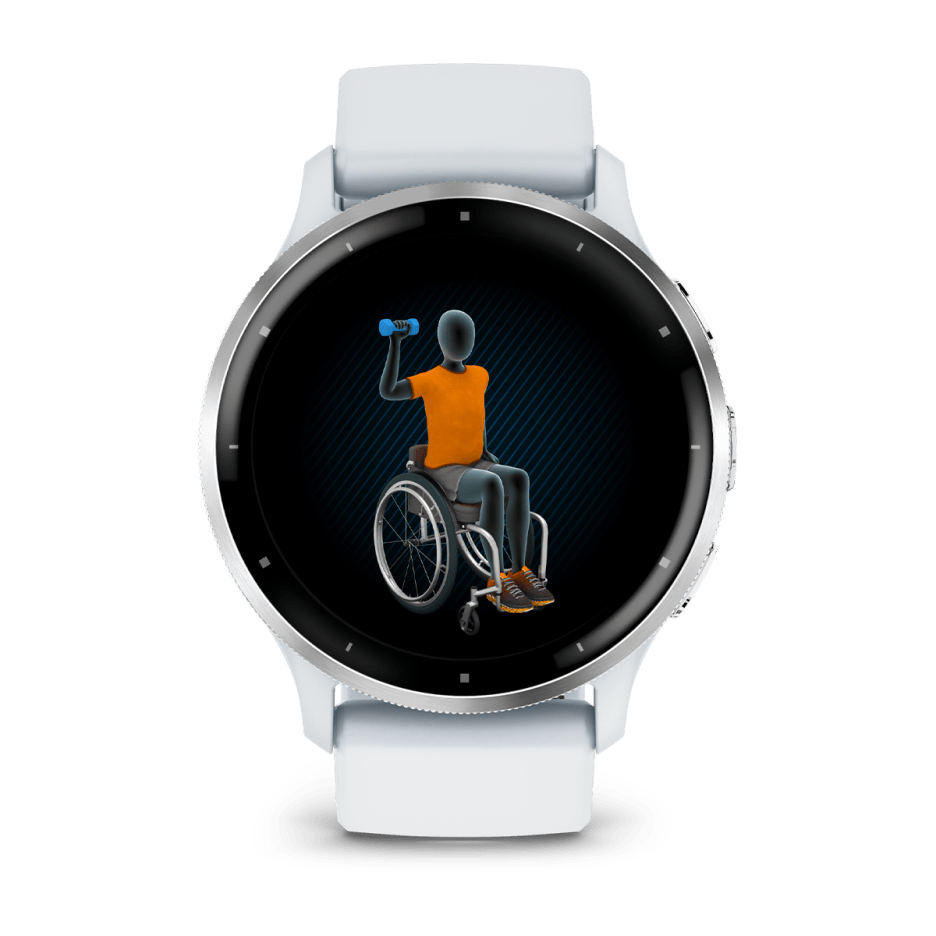 Garmin Venu® 3, Silver Stainless Steel Bezel with Whitestone Case