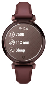 Garmin Lily 2 Classic, Dark Bronze with Mulberry Leather Band