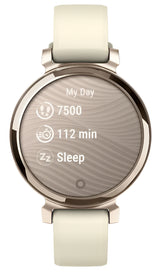 Garmin Lily 2, Cream Gold with Coconut Silicone Band