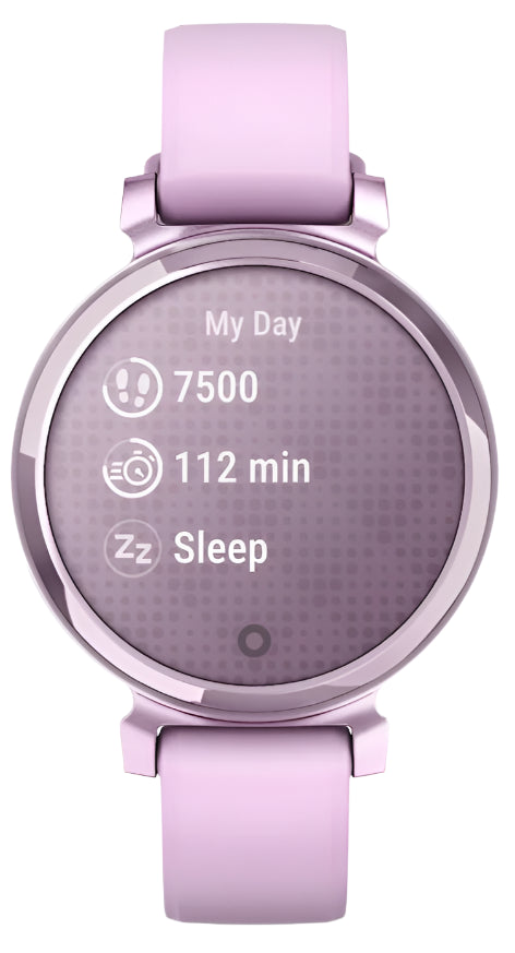 Garmin Lily 2, Metallic Lilac with Lilac Silicone Band