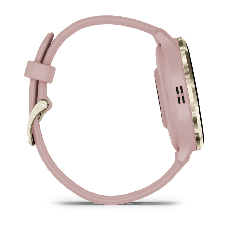 Garmin Venu® 3S, Soft Gold Stainless Steel Bezel with Dust Rose Case