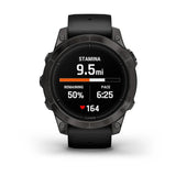 Garmin epix Pro (Gen 2) Pro/Sapphire Ed 47mm Crbn Grey DLC Ti w/ Blk Band