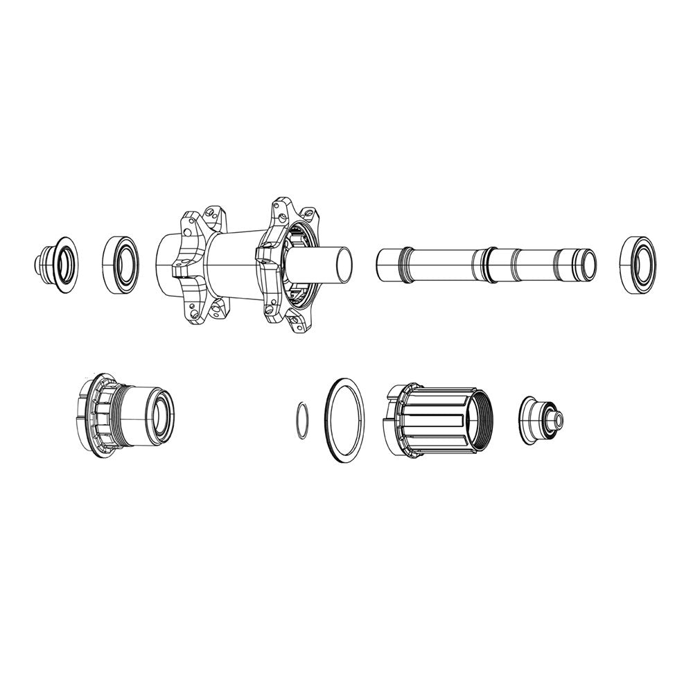 ZIPP HUB FREEHUB KIT COGNITION V2 NSW DISC BRAKE / RIM BRAKE XDR