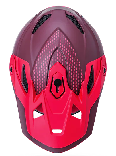 Kali Zoka Youth Dash Mat Red/Burgundy Helmet