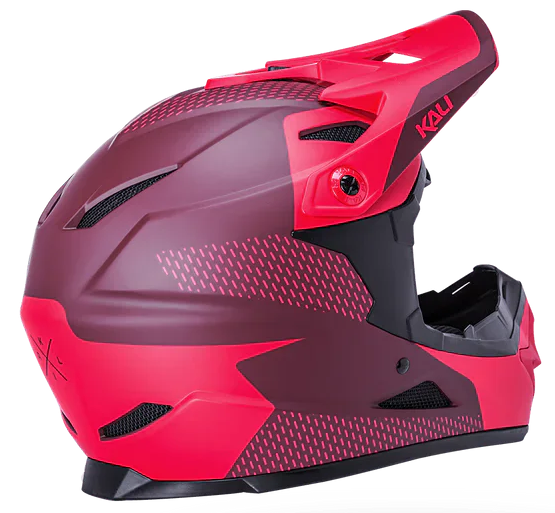 Kali Zoka Youth Dash Mat Red/Burgundy Helmet