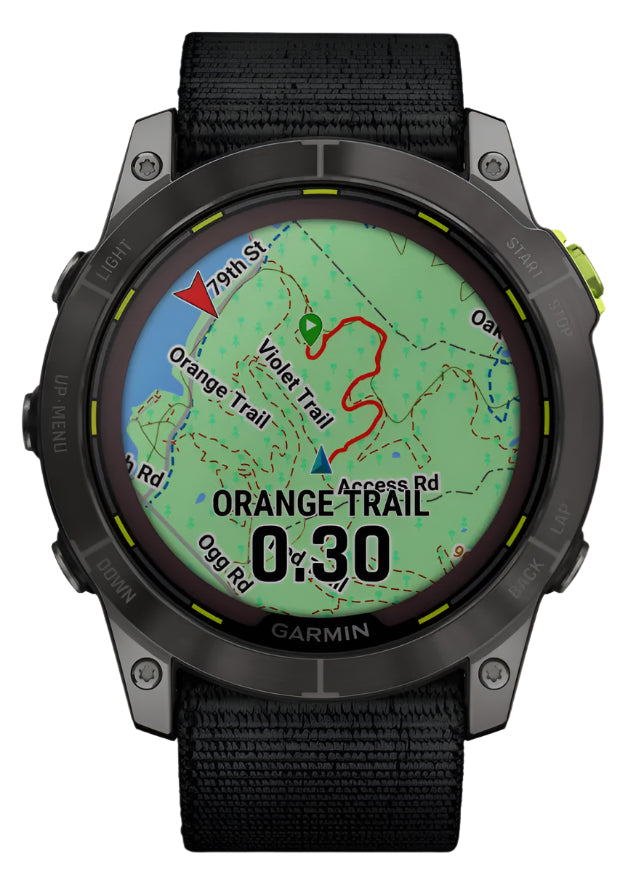 Garmin Enduro 2 – Carbon Grey DLC Titanium with Black UltraFit Nylon Strap