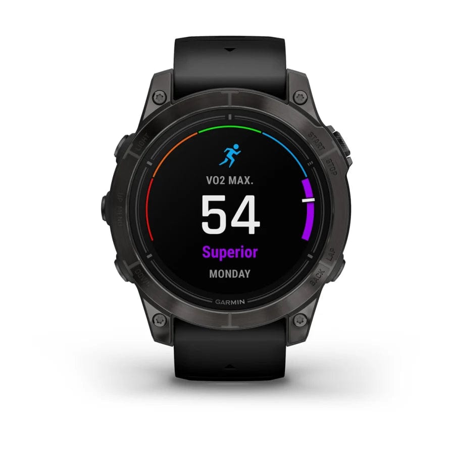 Garmin epix Pro (Gen 2) Pro/Sapphire Ed 47mm Crbn Grey DLC Ti w/ Blk Band