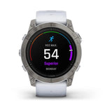 Garmin epix Pro (Gen 2) Pro/Sapphire Ed 51mm Ti w/ Whitestone Band