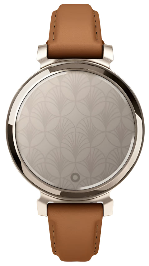 Garmin Lily 2 Classic, Cream Gold with Tan Leather Band