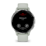 Garmin Venu® 3S, Silver Stainless Steel Bezel with Sage Grey Case