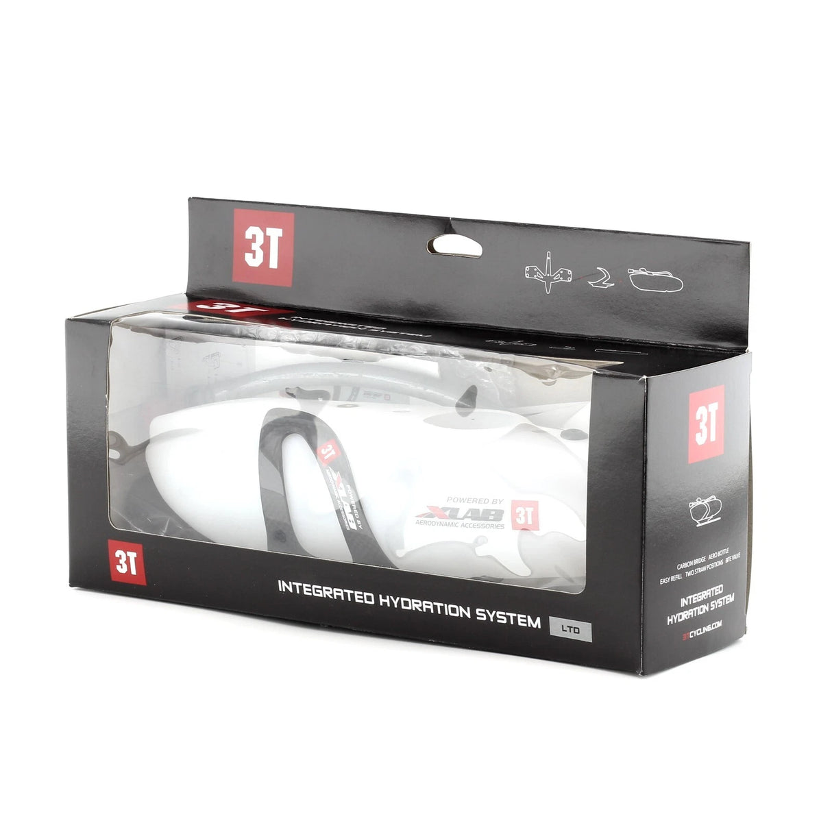 3T Integrated Hydration System Xlab Torpedo Water Bottle w/Carbon Fiber Cage