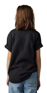 Fox YTH SYZ Short Sleeve TEE Black BACK FACING MODEL