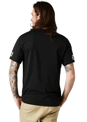 Fox VENZ Short Sleeve TECH TEE Black BACK FACING MODEL