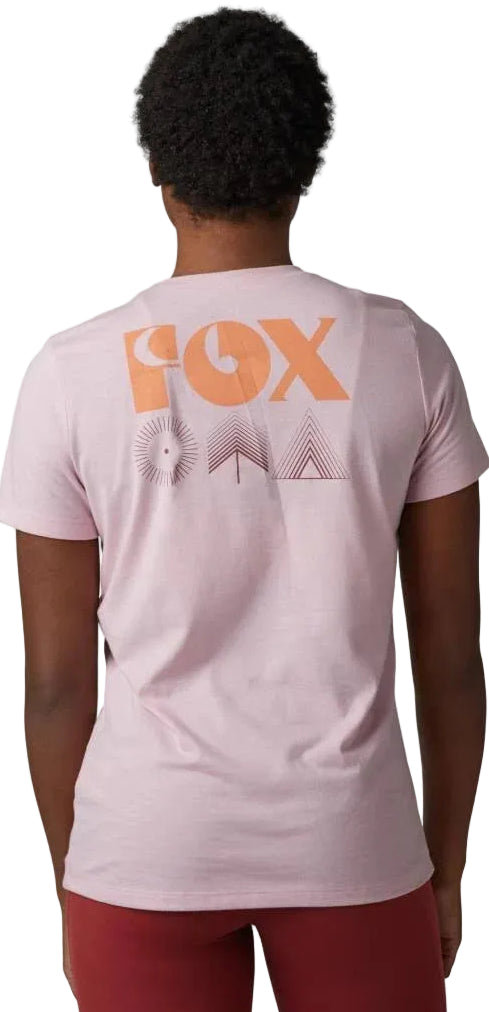 Fox ROCKWILDER SS TEE Blush BACK FACING MODEL