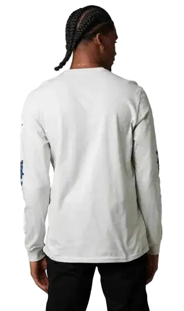 Fox NUKLR Long Sleeve PREMIUM TEE Lgy BACK FACING MODEL
