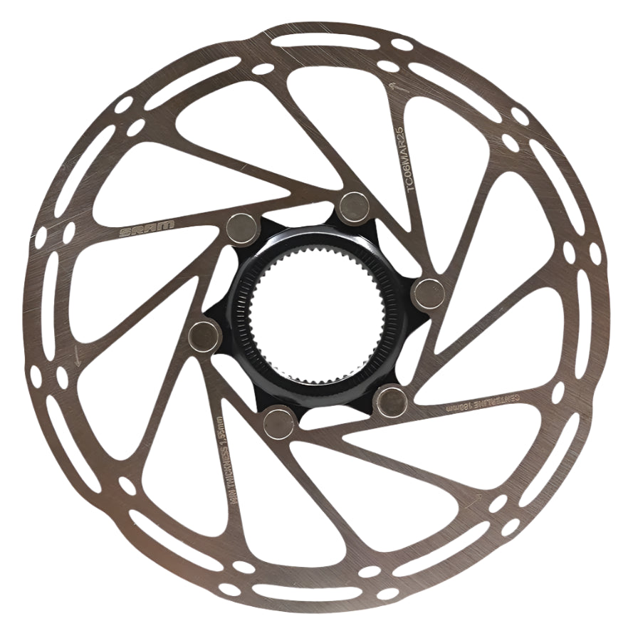 Sram Rotor Centerline 160mm Black CenterLock Disc Brake Rotor with Lockring