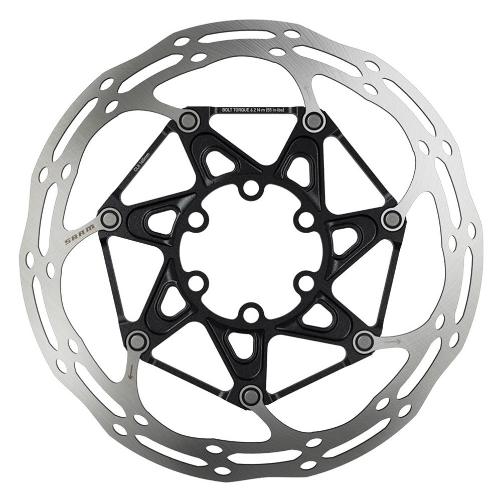 SRAM CenterLine X 2-Piece 6-Bolt Disc Brake Rotor with Steel Bolts - Black