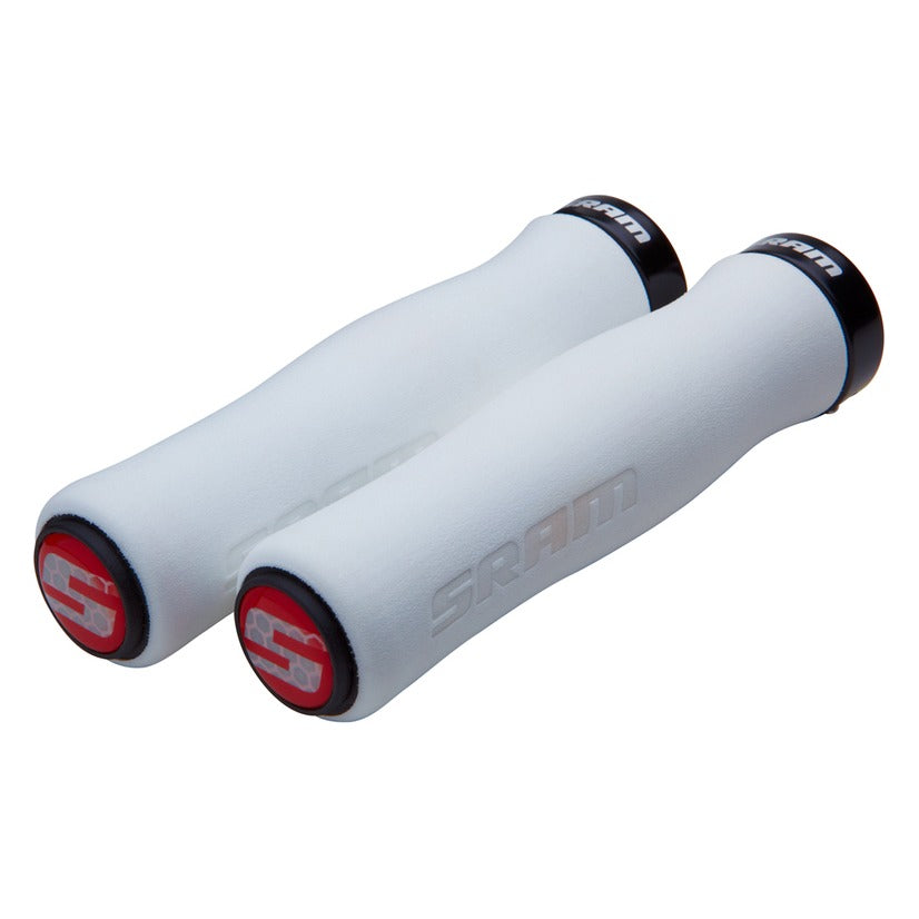 SRAM Contour Foam Lock-On Grips 129mm - White/Black